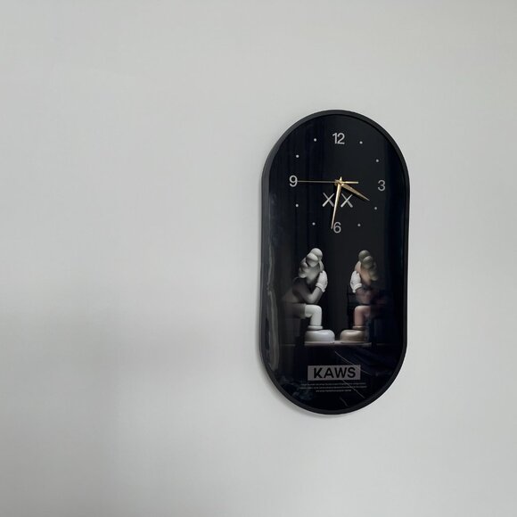 KAWS Double Companions Wall Clock, Fashionable KAWS Wall Clock Unique Room Decor - Picture 2 of 9